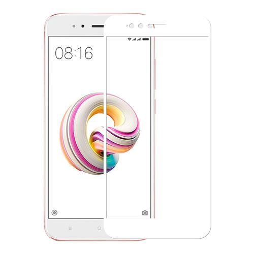 Xiaomi Mi A1 5D üvegfólia teljes kijelzőre, átlátszó (fehér keret)