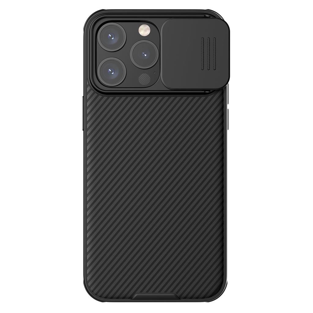 Apple iPhone 15 Pro Max Nillkin Camshield Pro hátlap tok (Fekete)