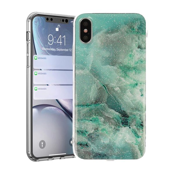 Samsung Galaxy A10 Vennus marble stone hátlap tok (Világoskék)