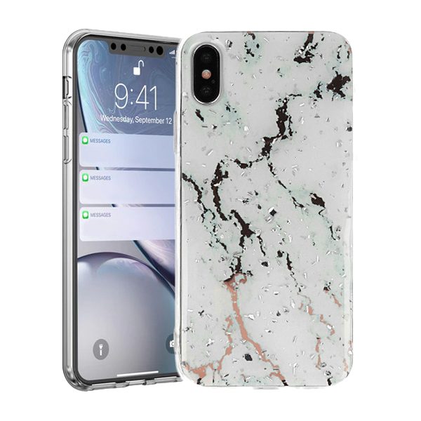 Samsung Galaxy A70 Vennus marble stone hátlap tok (Fehér)