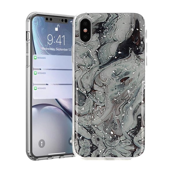 Samsung Galaxy A70 Vennus marble stone hátlap tok (Fekete)