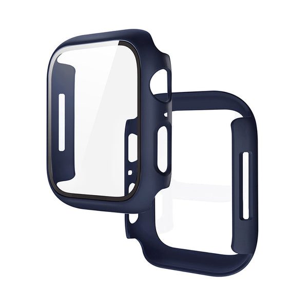 Apple Watch 7 41mm / Watch 8 41mm Hoco WS3 Shadow tok beépített üvegfóliával (Kék)