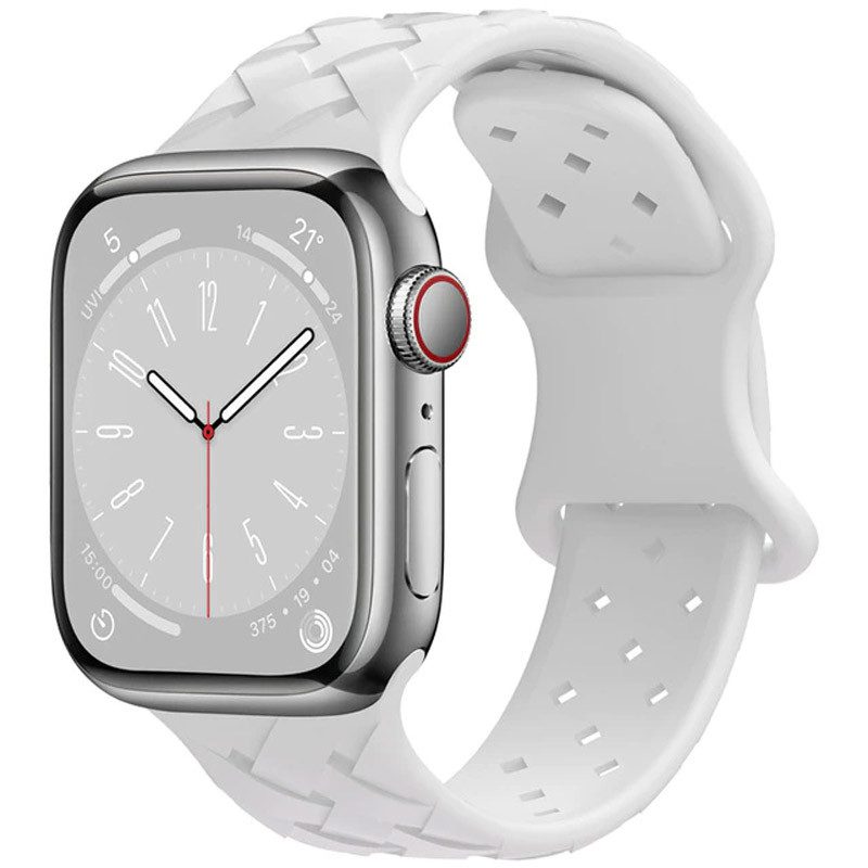 Apple Watch 42mm / Watch 44mm / Watch 45mm / Watch 49mm HOCO WA16 bamboo szíj fehér