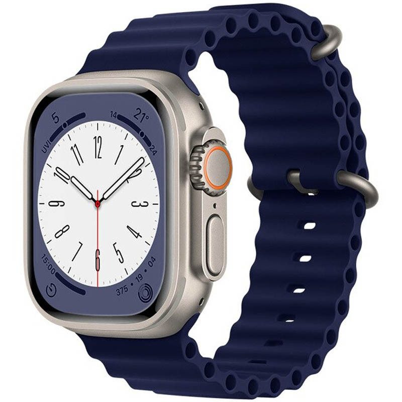 Apple Watch 38mm / Watch 40mm / Watch 41mm HOCO WA12 szilikon szíj éjkék