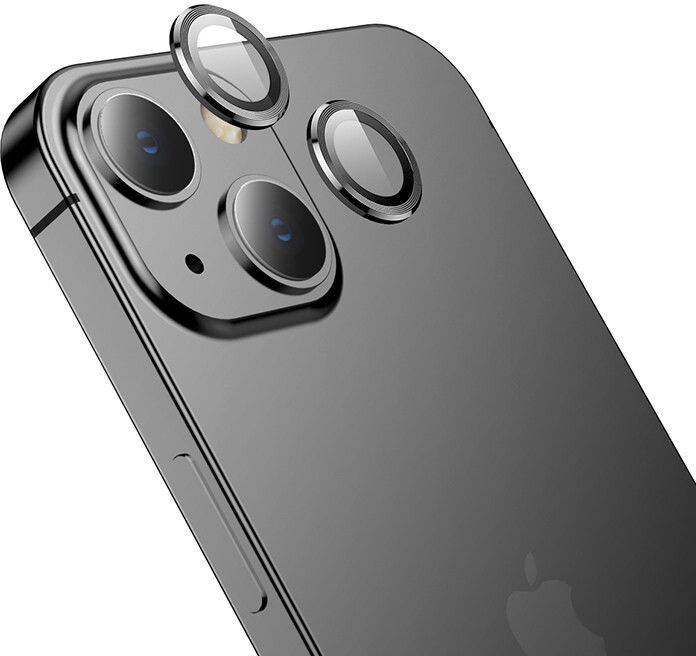 Apple iPhone 15 / iPhone 15 Plus Hoco eagle eye metal kamera üvegfólia fekete