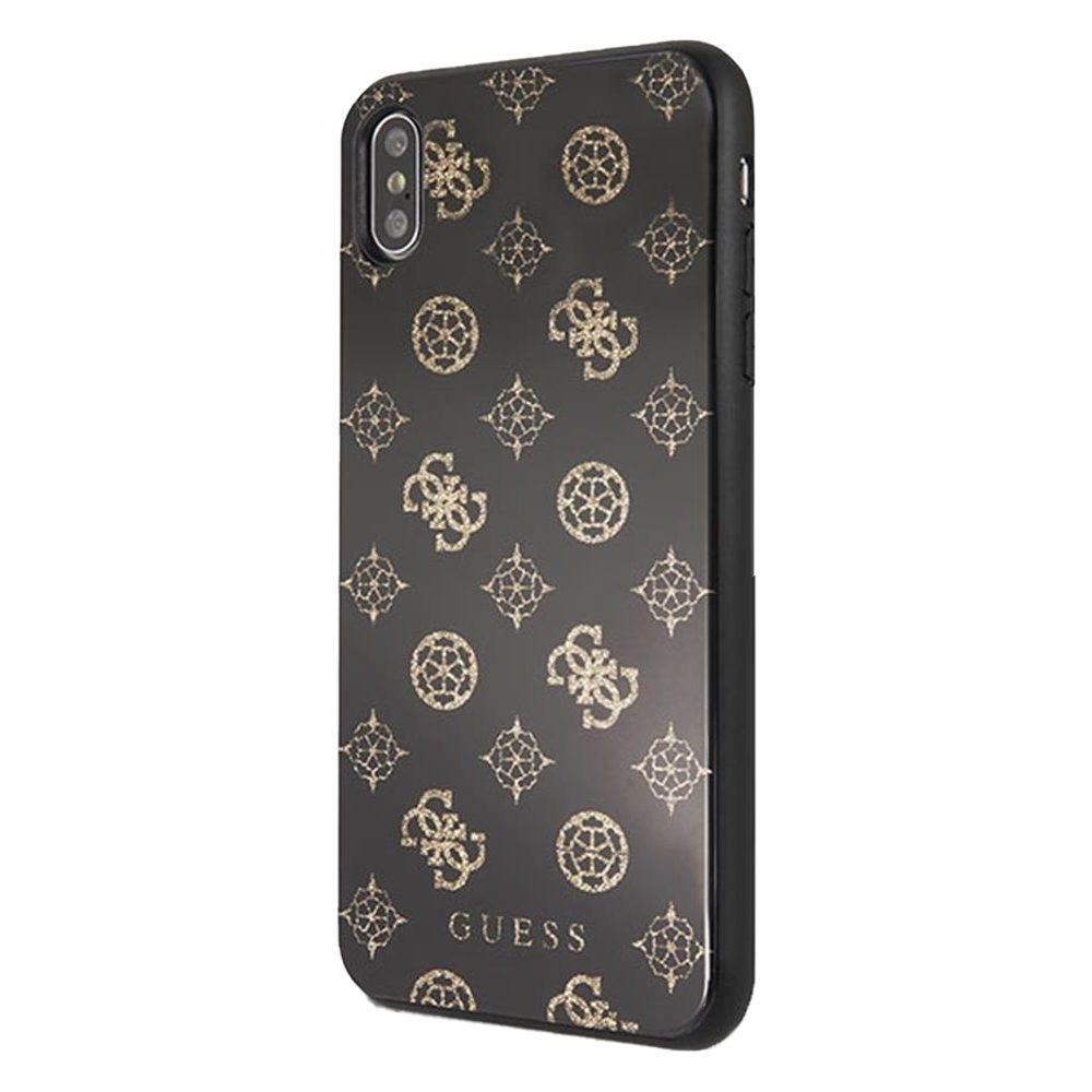 Apple iPhone XS Max Guess Peony G Double Layer Glitter tok (Fekete) - GUHCI65TGGPBK