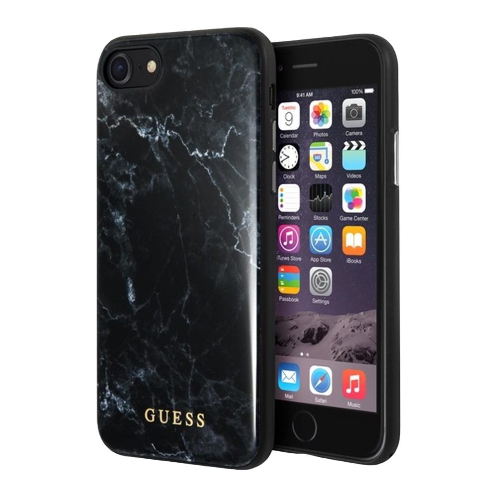 Apple iPhone 7/8 Guess Marble tok (Fekete) - GUHCI8HYMABK