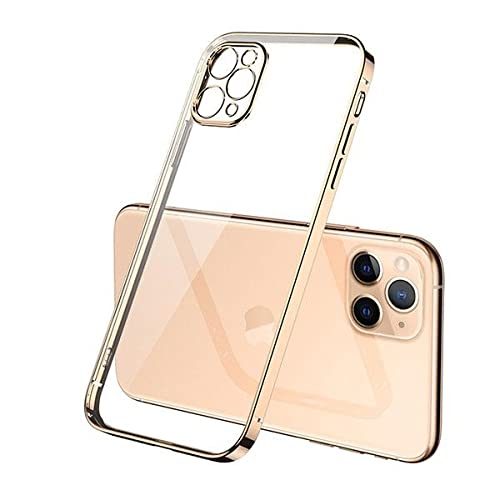 Samsung Galaxy A35 electroplate kameravédős szilikon hátlap tok (Arany)
