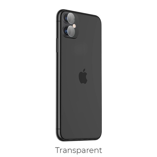 Apple iPhone 11 fémkeretes kamera védő üvegfólia , átlátszó