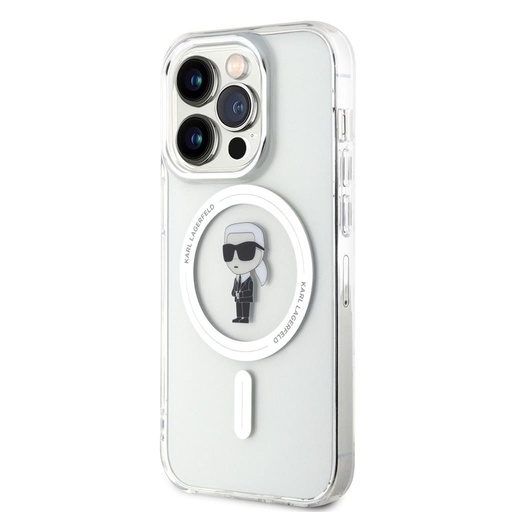 Apple iPhone 15 Pro Karl Lagerfeld IML Ikonik MagSafe tok (Átlátszó) – KLHMP15LHFCKNOT