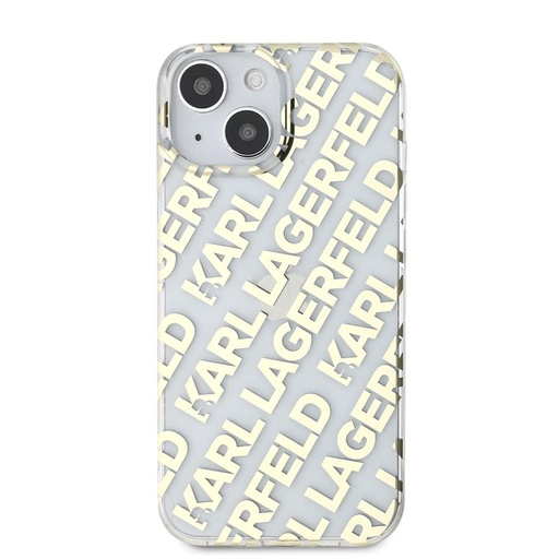 Apple iPhone 15 Karl Lagerfeld IML Electroplated Repeated Logo tok (Arany) – KLHCP15SHKFOEMD