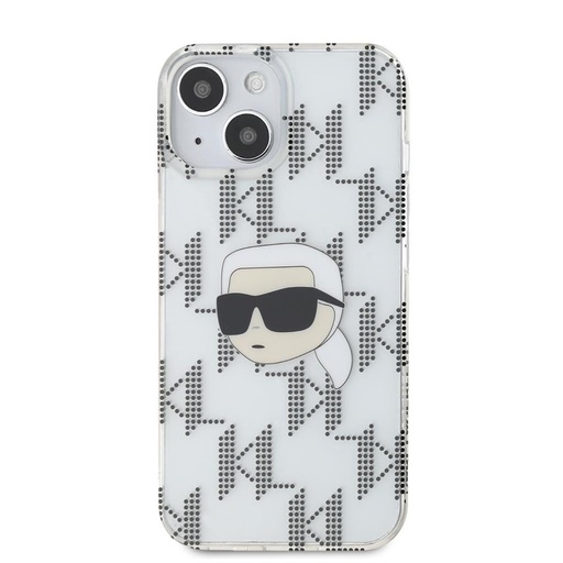 Apple iPhone 15 Karl Lagerfeld IML Electroplated Karl Head tok (Átlátszó) – KLHCP15SHKLPKHT