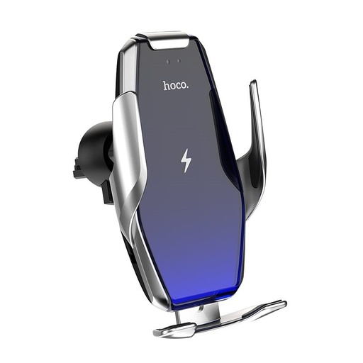 Hoco S14 vezeték nélküli autós töltő, max. 15W, ezüst
