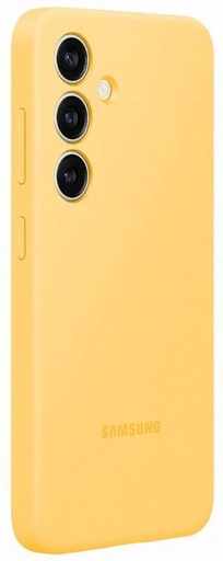 Samsung Galaxy S24 Silicone Cover tok szíjjal (Sárga)