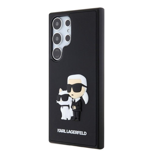 Samsung Galaxy S24 Ultra Karl Lagerfeld 3D Karl & Choupette tok (Fekete) – KLHCS24L3DRKCNK