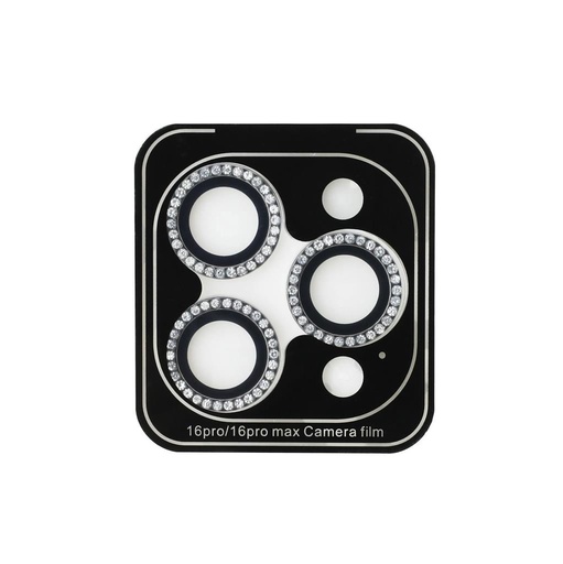 Apple iPhone 16 Pro / Pro Max Guess Glitter lencsevédő (Ezüst) - GUCL163SGGS