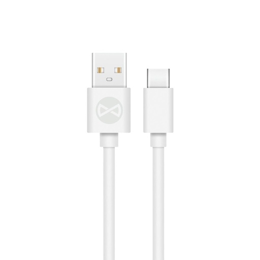 Forever USB-C 2A type-C adatkábel (Fehér)