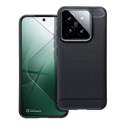 Xiaomi 14 forcell carbon hátlap tok (Fekete)