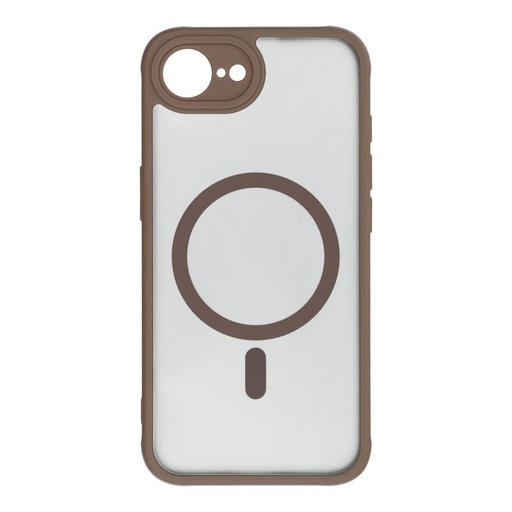 Apple iPhone 16e Full matte mag magsafe hátlap tok (Barna)