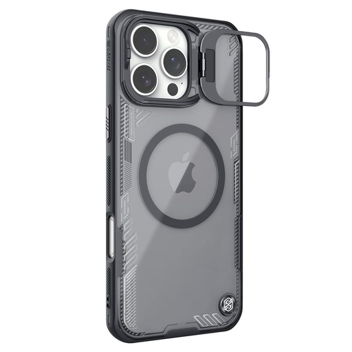 Apple iPhone 16 Pro Nillkin Iceblade Prop camera visible magsafe hátlap tok (Fekete)