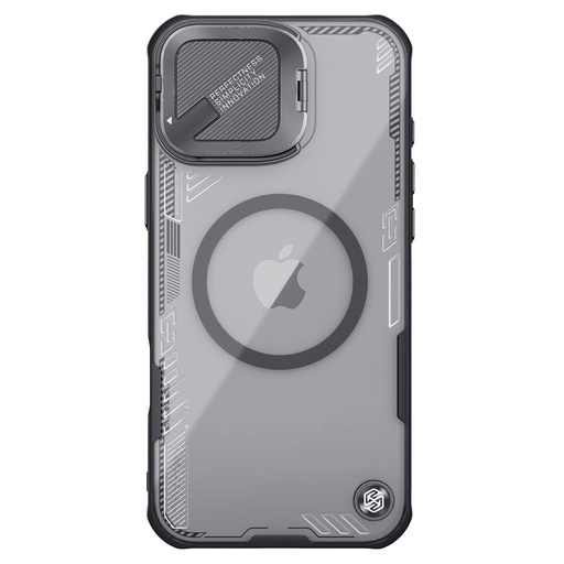 Apple iPhone 16 Nillkin Iceblade Prop magsafe hátlap tok (Fekete)
