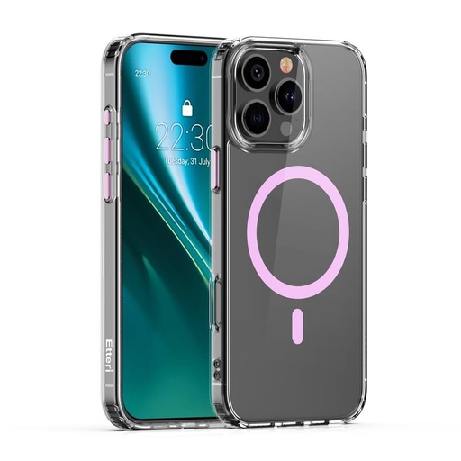 Apple iPhone 16 Pro Max Etteri Color magsafe hátlap tok (Rózsaszín)