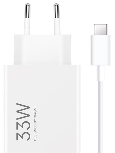 Xiaomi hálózati töltő Type-C kábellel (Fehér) - 33W 3A - MDY-16-EF