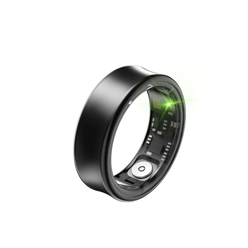 XO RS01 okosgyűrű (Fekete) – 10-es gyűrűméret, belső átmérő 19,9 mm, titánötvözet