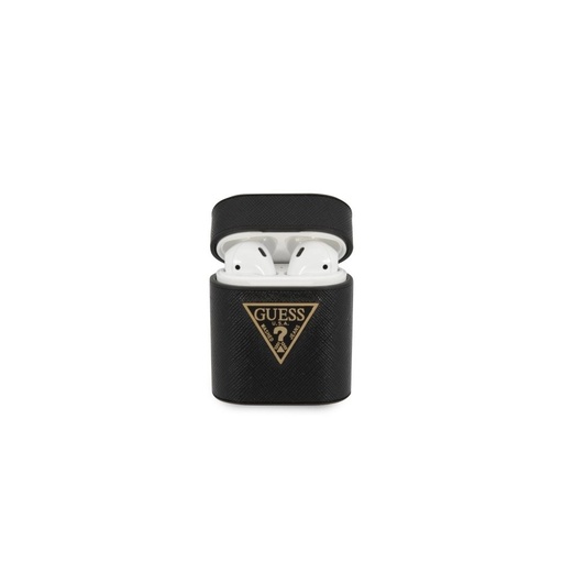 AirPods Guess Saffiano tok (Fekete) - GUACA2VSATMLBK