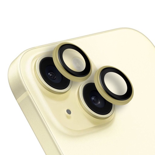 Apple iPhone 15 & iPhone 15 Plus OBAL:ME kameravédő (Sárga)