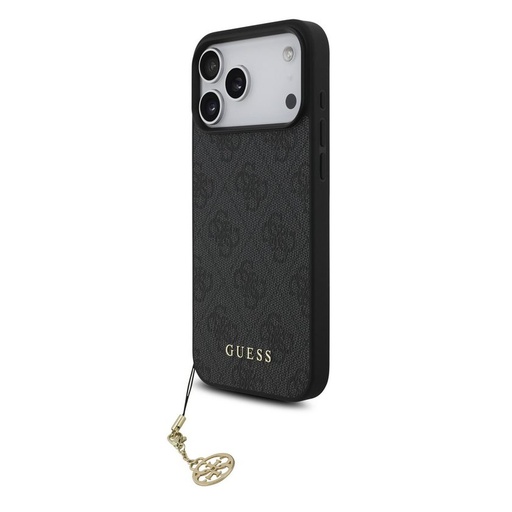 Guess 4G Charm tok iPhone 17 Pro Max (Szürke) - GUHMP17XGF4GCK