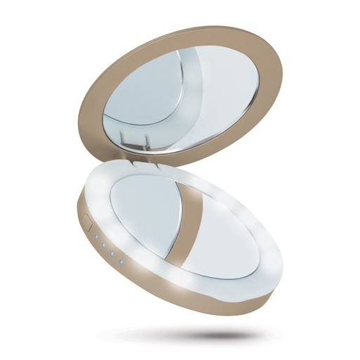 Beeyo Compact Mirror 3000mAh power bank, arany
