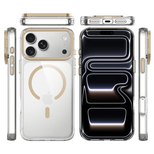 Apple iPhone 17 Pro Max TOKO Apex capsule magsafe hátlap tok (Arany)