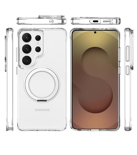 Samsung Galaxy S26 Ultra TOKO Pure MagSafe 360 ring hátlap tok (Ezüst)