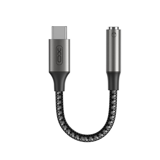 XO NB-R257C Type-C - 3.5mm Jack audio adapter (Fémszürke)