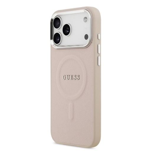 Guess PU Saffiano MagSafe iPhone 17 Pro Max (Rózsaszín)