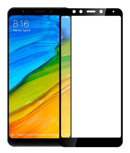 Xiaomi Redmi Note 6 Pro 5D üvegfólia teljes kijelzőre, átlátszó (fekete keret)