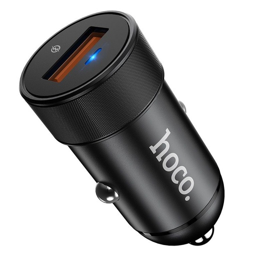 Hoco Z32A autós gyorstöltő, QC 3.0, max. 18W, LED állapotjelző, fekete