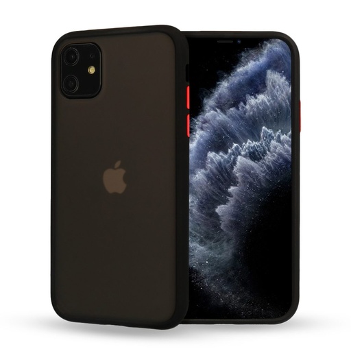 Apple iPhone 11 Vennus color button hátlap tok (Fekete)