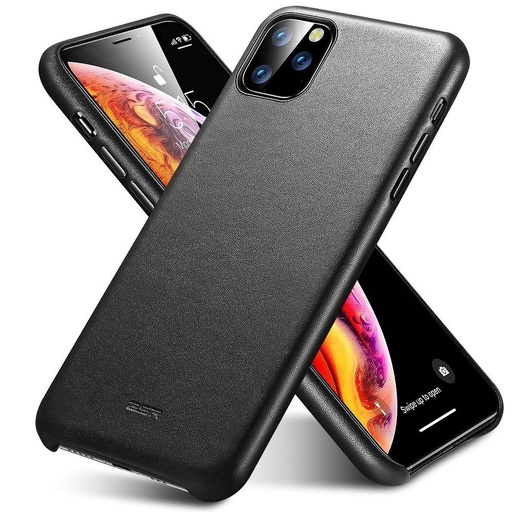 Apple iPhone 11 Pro Max ESR metro leather hátlap tok, (Fekete)