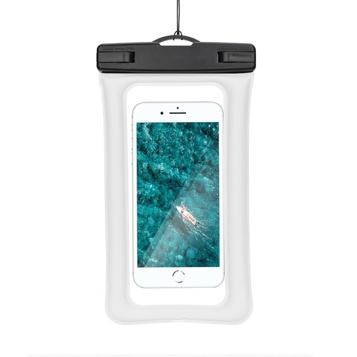 Univerzális méret 70x160mm AIRBAG műanyag záras vízálló tok (Fehér)