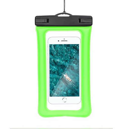 Univerzális méret 70x160mm AIRBAG műanyag záras vízálló tok (Zöld)
