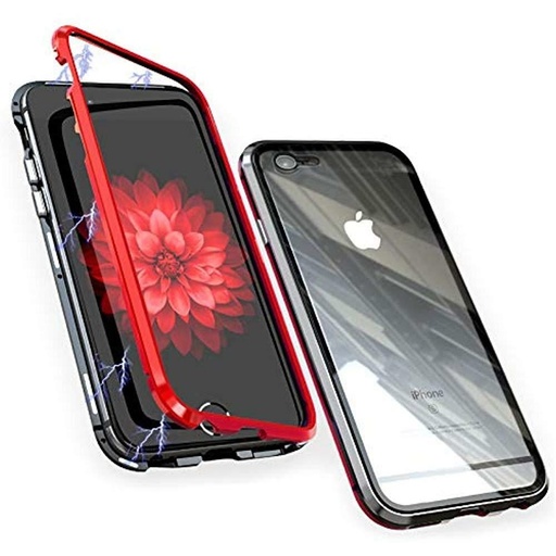 Huawei P20 mágneses adszorpciós hátlap tok (Piros)