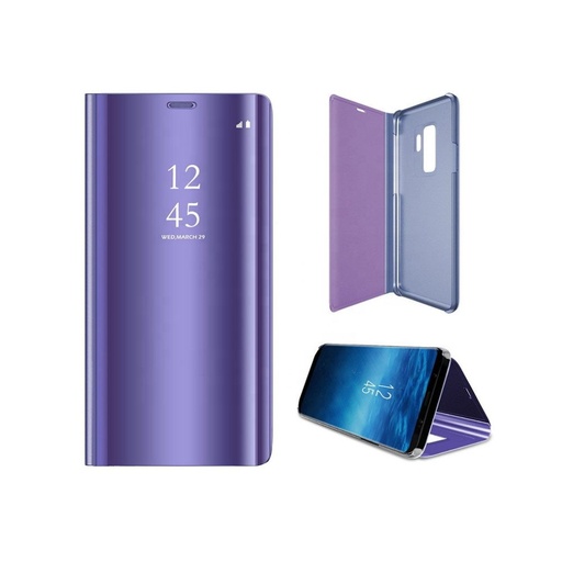 Huawei P40 Lite Clear view notesz tok (Lila)