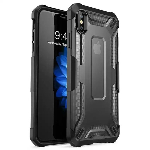 Apple iPhone 12 / iPhone 12 Pro Unicorn beetle ütésálló hátlap tok (Fekete)