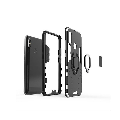 Samsung Galaxy A71 Defender armor ütésálló hátlap tok (Fekete)