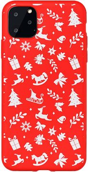 Apple iPhone 12 / iPhone 12 Pro Chirstmas Moose, Santa Claus szilikon hátlap tok (6. minta)