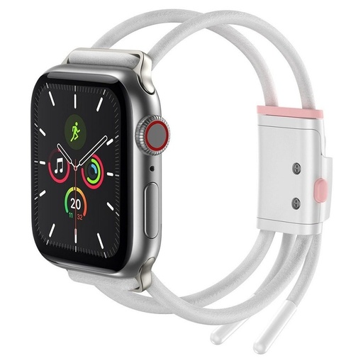 Apple Watch 6 44mm Baseus sportszíj, fehér - pink - LBAPWA4-B24