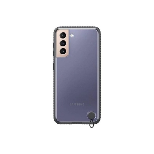 Samsung Galaxy S21 clear protective gyári kemény hátlap tok, fekete
