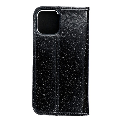 Apple iPhone 12 Forcell Shining notesz tok (Fekete)